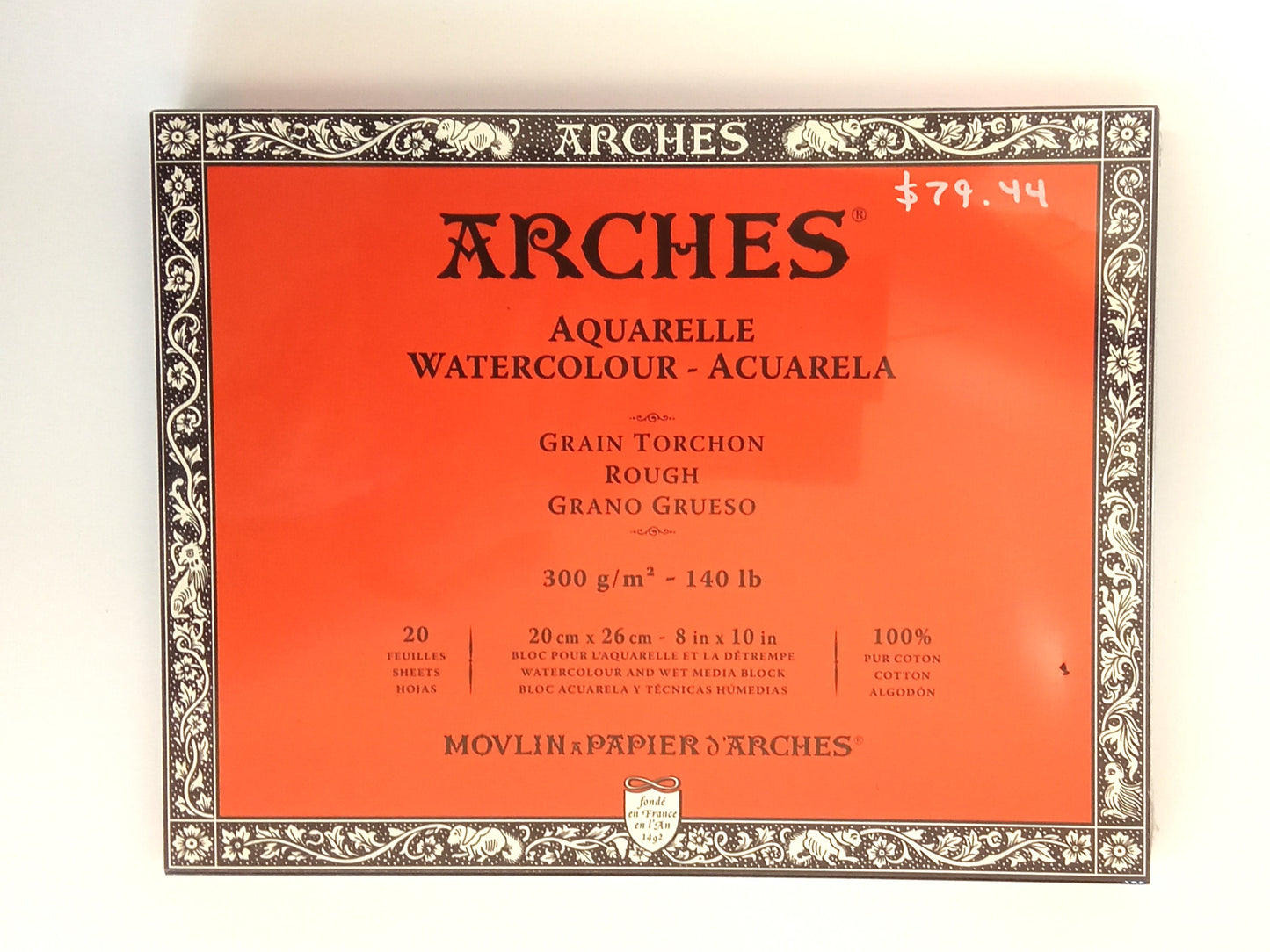 ARCHES Watercolor Paper Pad, Rough Grain (8x10in, 20 sheets)