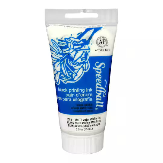SPEEDBALL BLOCK PRINTING INK | WHITE | 37 ml