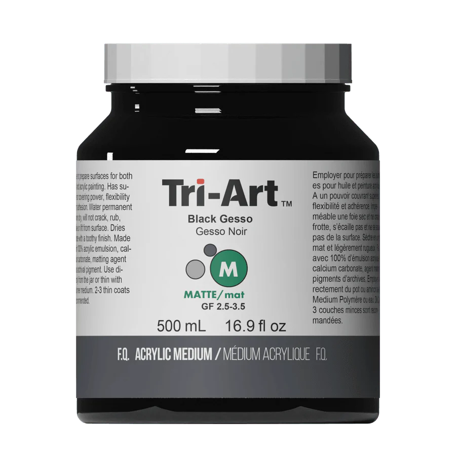 Tri-Art Black Gesso 500mL