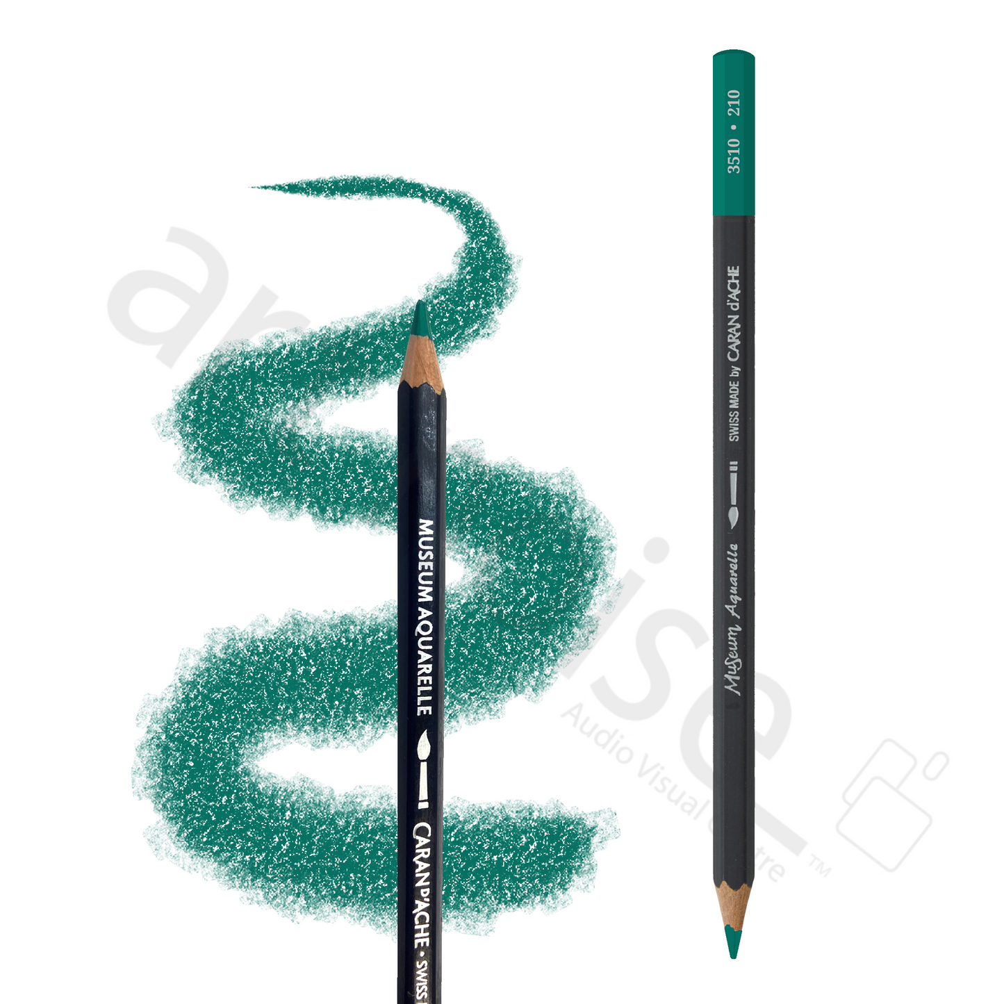 Caran d'Ache - Museum Watercolour Pencil - Blues & Greens