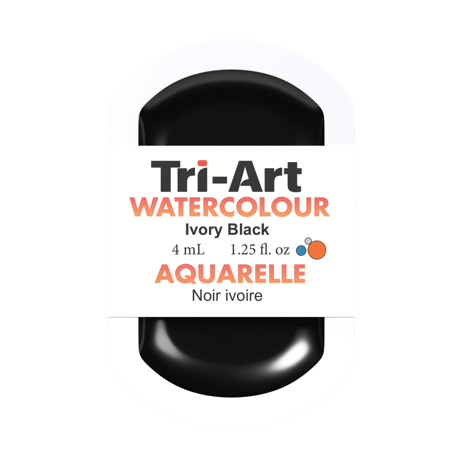 Tri-Art Water Colours - Ivory Black