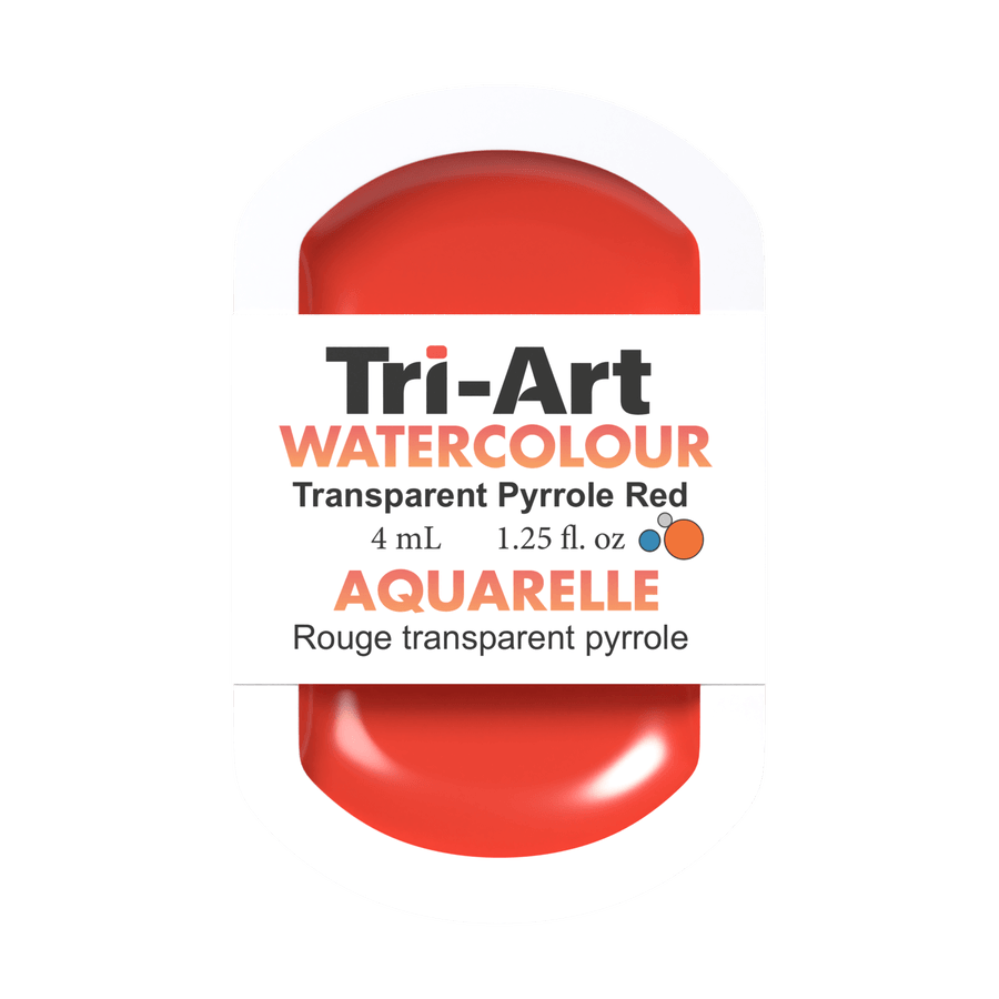 Tri-Art Water Colours - Transparent Pyrrole Red Medium
