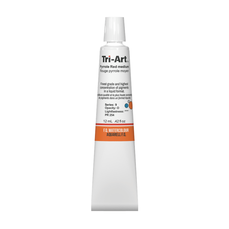 Tri-Art Water Colours - Pyrrole Red Medium