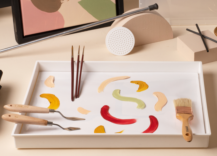 Fresh Paint Palette - Air Tight Seal Cover + Disposable Palette