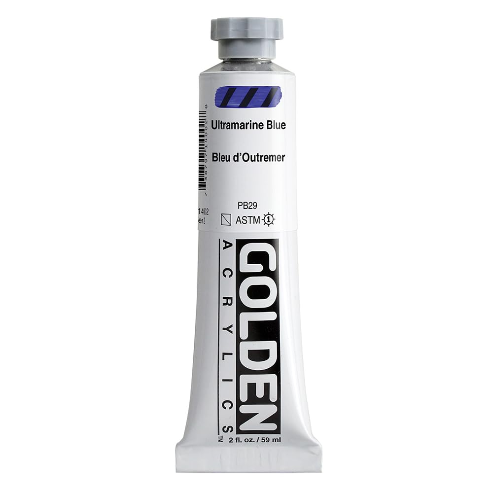 Ultramarine Blue. Golden Acrylic Paint, 59ml