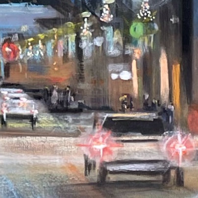 Original Acrylic Painting by artist Teresa Grasby entitled "Under Cascade", 30" x 40", SOLD