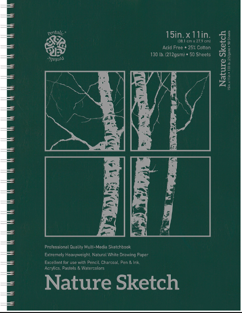 Nature Sketch Sketchbook 11" x 15"