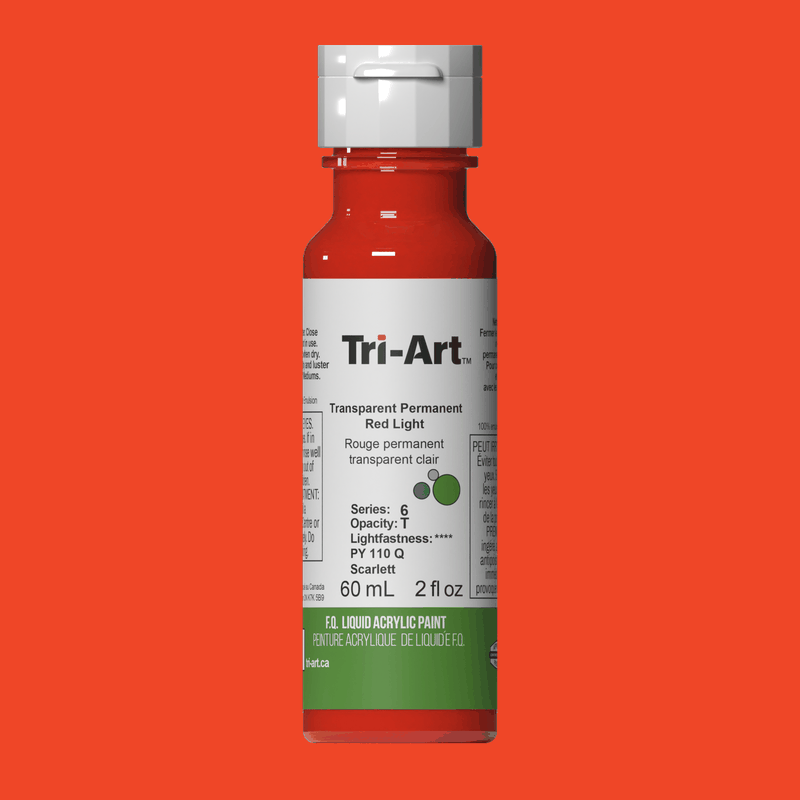 Tri-Art Liquids - Transparent Permanent Red Light