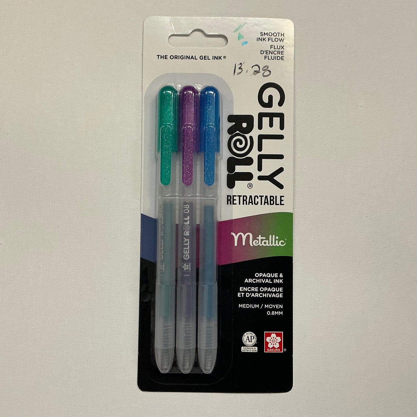 Gelly Roll Retractable Metallic Gel Ink Pens (Set of 3)