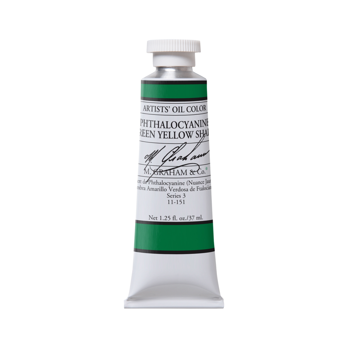 M. Graham Oil Phthalocyanine Green Yellow Shade (37ml)