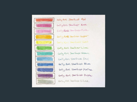 Sakura Gelly Roll Stardust and metallic