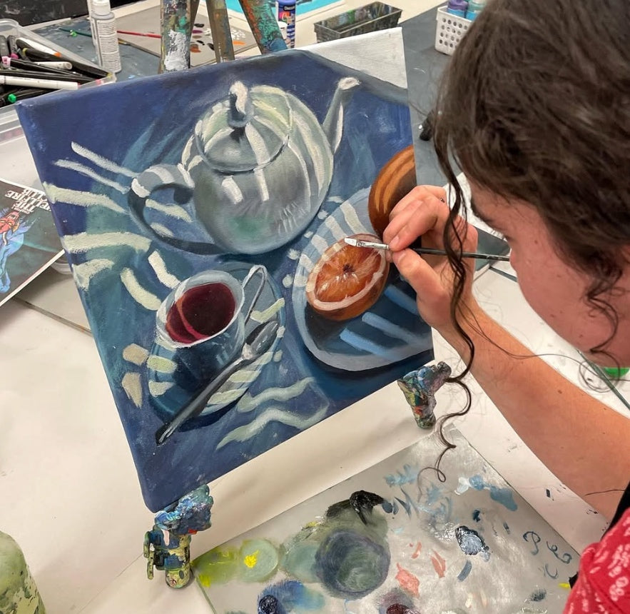 Monthly teen art class at Grasby Art Studio, NW Calgary