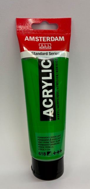 Amsterdam Acrylic Permanent Green Light 120ml