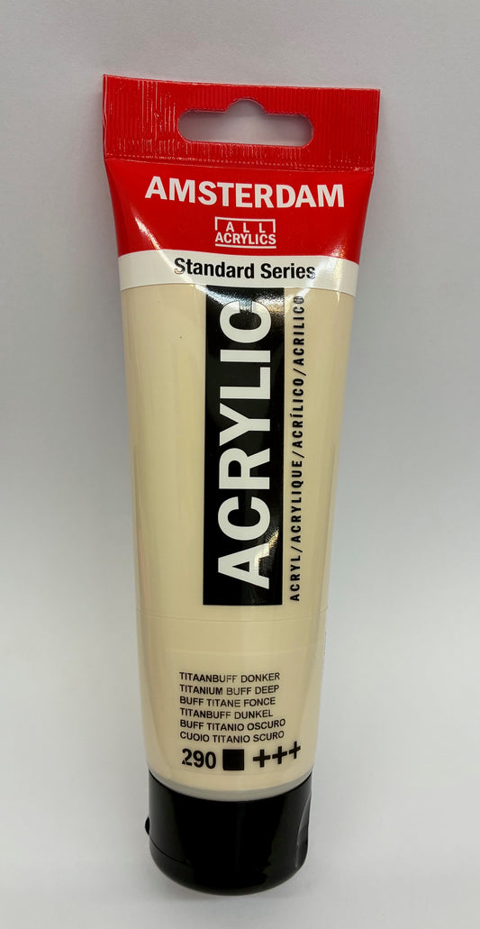 Amsterdam Acrylic Titanium Buff Deep 120ml