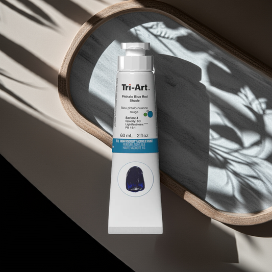 Tri-Art Phthalo Blue Red Shade High Viscosity Acrylic Paint 150mL