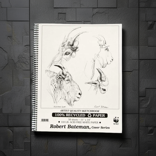 DRAWING SKETCHBOOK - Robert Bateman  11 "x 14"