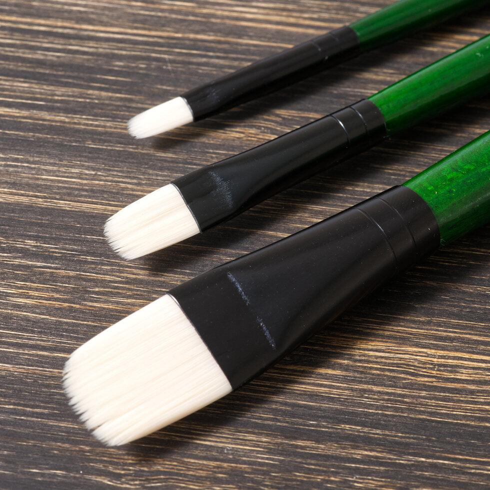 Tri-Art Artist Brushes - Long Handle Soft Synthetic - Filbert