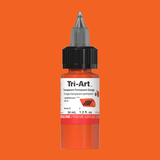 Tri-Art Low Viscosity - Transparent Permanent Orange