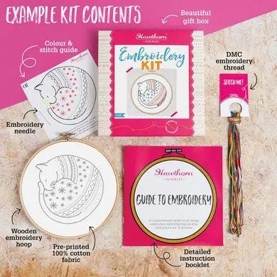 Hawthorn Handmade - Blackthorn Bramble Embroidery Kit