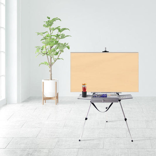 Lightweight Detachable Metal Easel Box and Tripod Easel with Brush Holder
