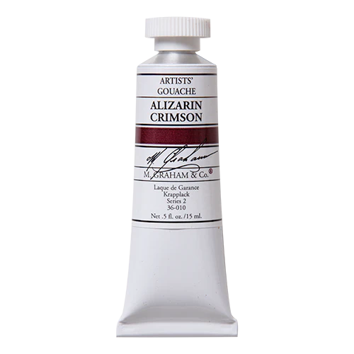 M. GRAHAM Artists' Gouache Alizarin Crimson (15ml)