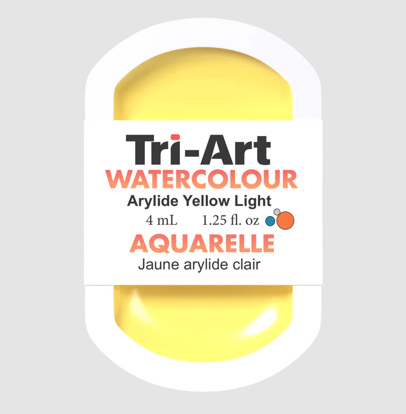 Tri-Art Watercolour 4mL Pan, Arylide Yellow Light (Series 2)