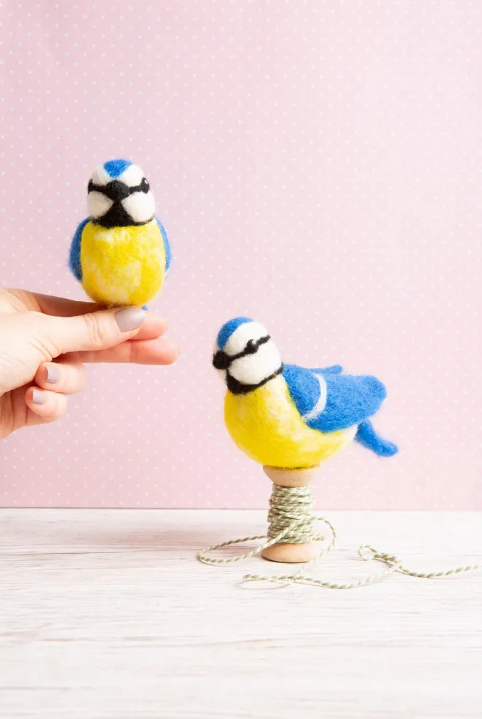 Hawthorn Handmade - Blue Tits Needle Felting Kit