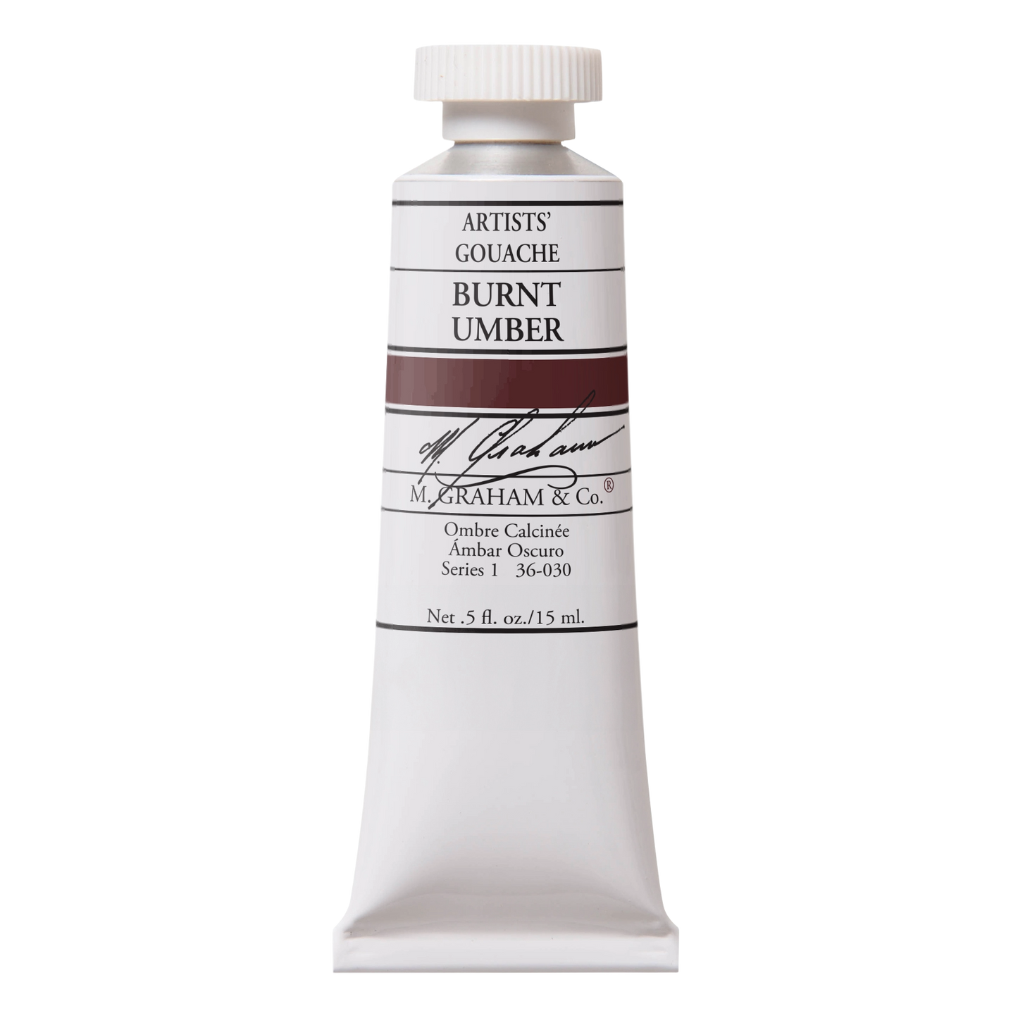 M. GRAHAM Artists' Gouache Burnt Umber (15ml)