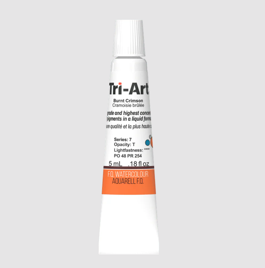 Tri-Art Watercolour 5ml Tube, Burnt Crimson (Series 3)