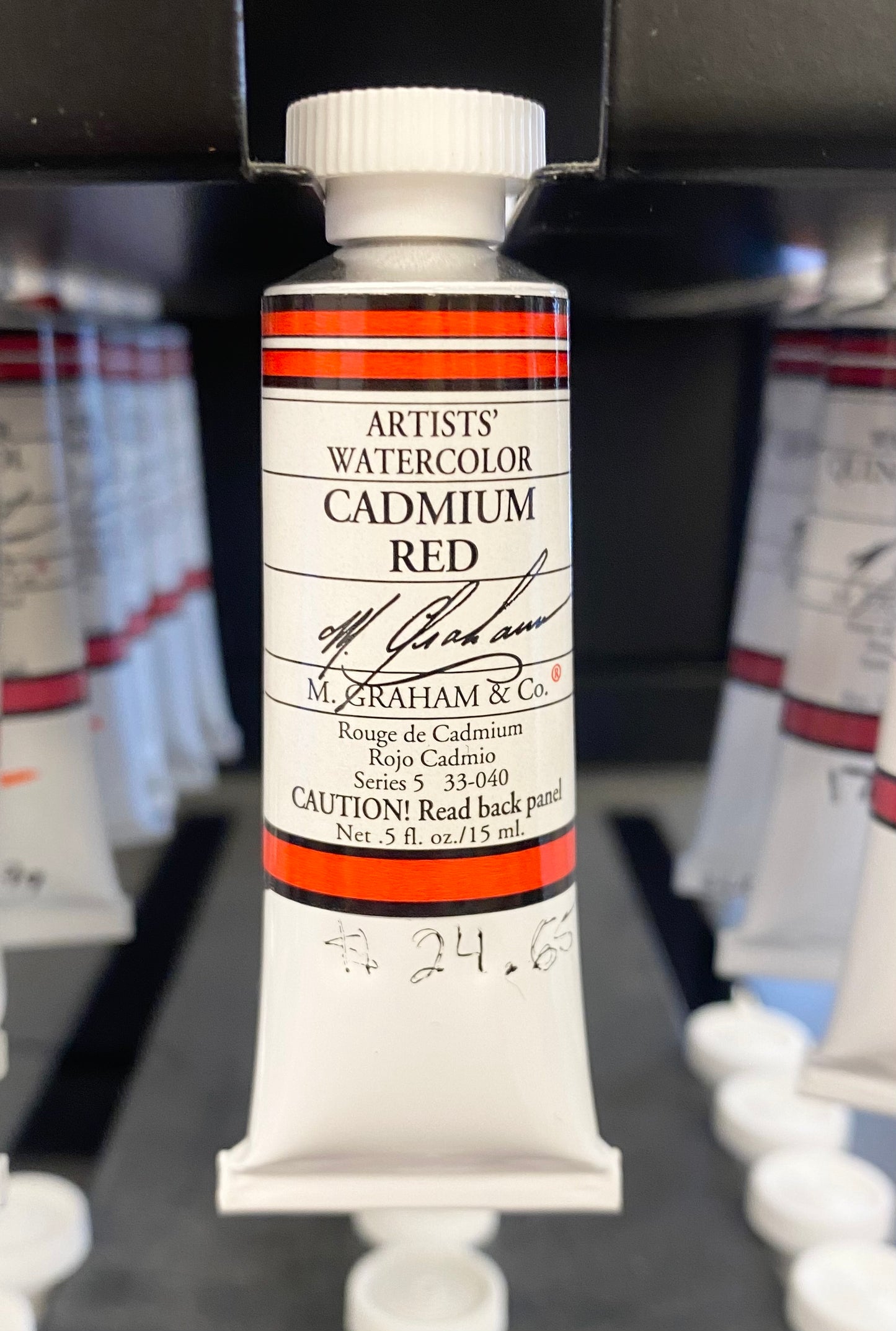 M. Graham Cadmium Red 0.5 oz (15 ml) Artists' Watercolor