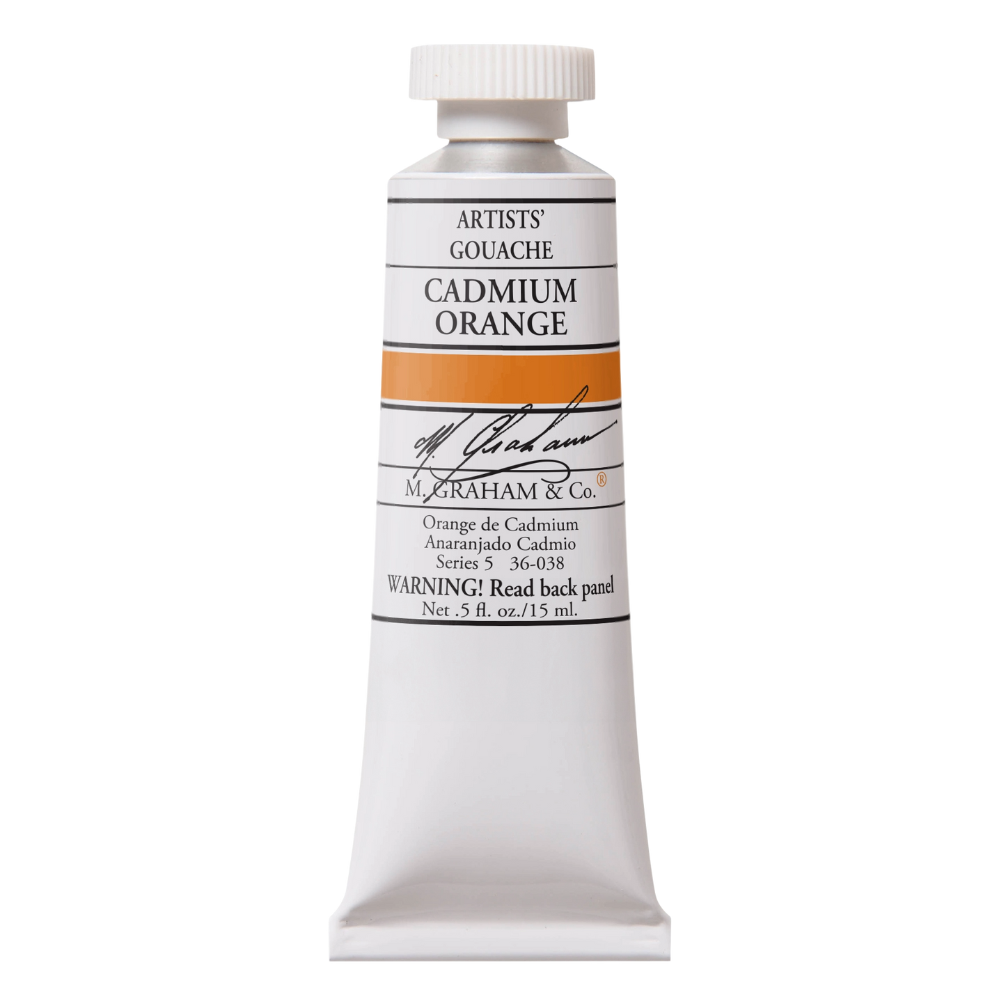 M. GRAHAM Artists' Gouache Cadmium Orange (15ml)