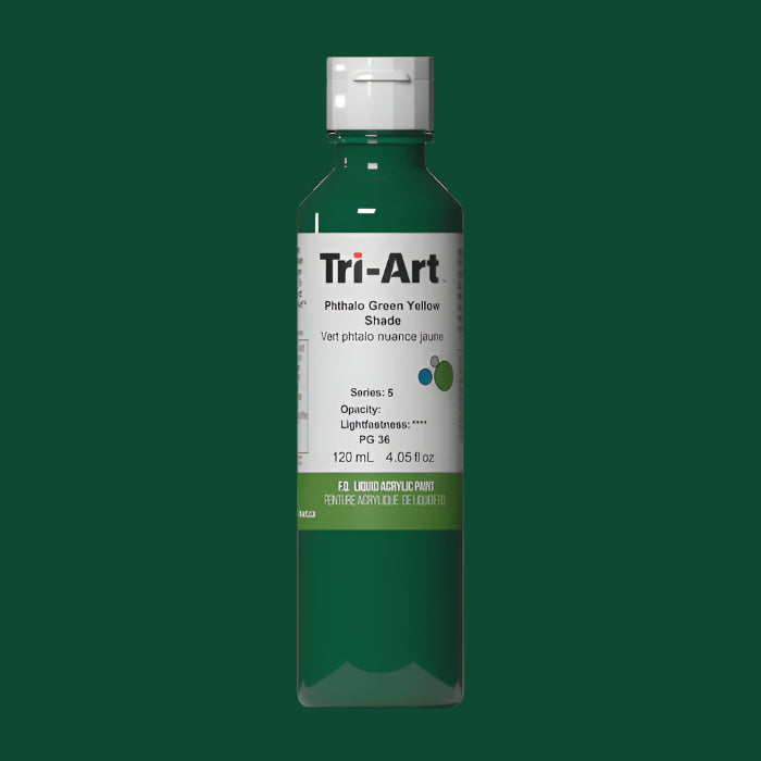 Tri-Art Phthalo Green Yellow Shade 120ml Bottle series 5