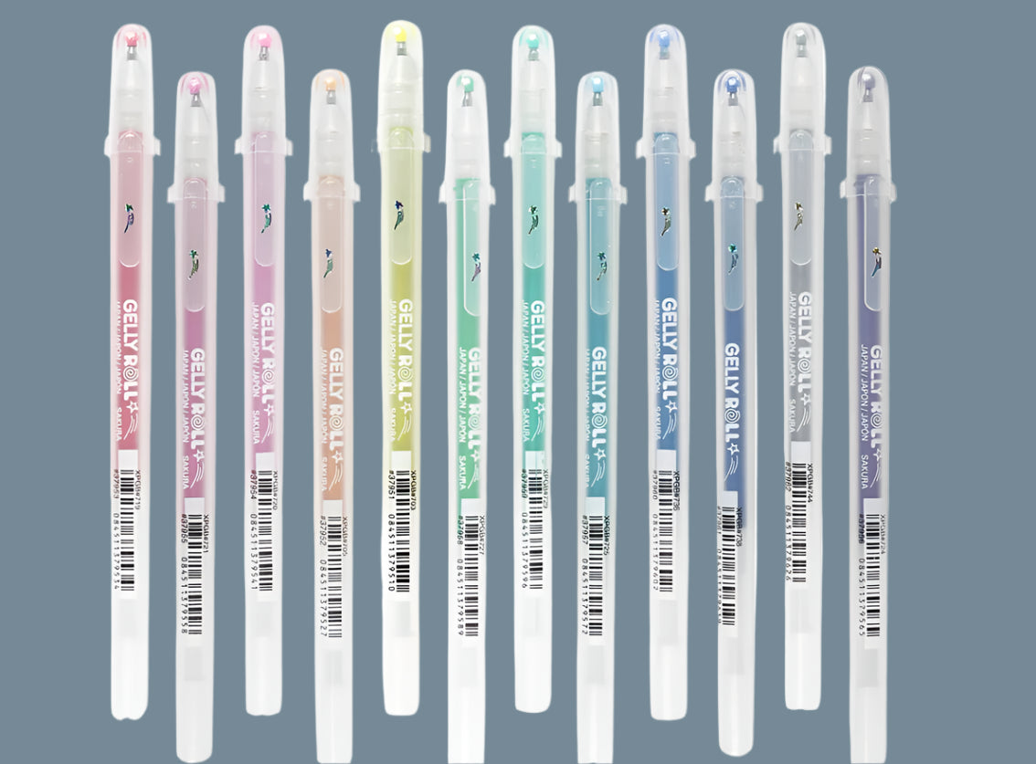 Sakura Gelly Roll Stardust and metallic