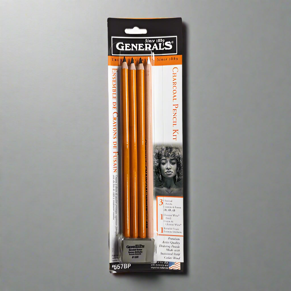 Generals Charcoal Pencil Kit
