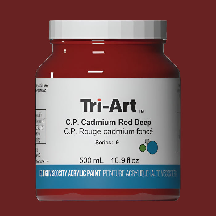 Tri-Art C.P. Cadmium Red Deep 500ml Jar