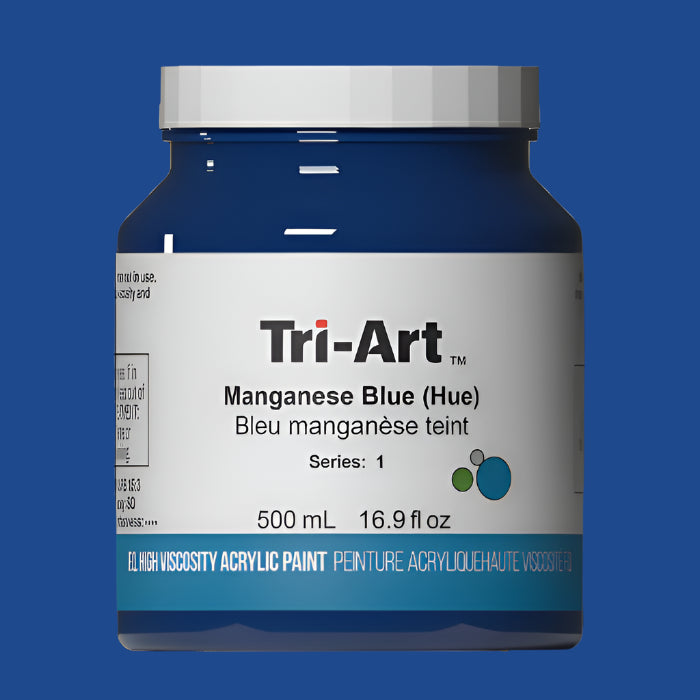 Tri-Art High Viscosity Acrylic Manganese Blue (Hue) 500ml