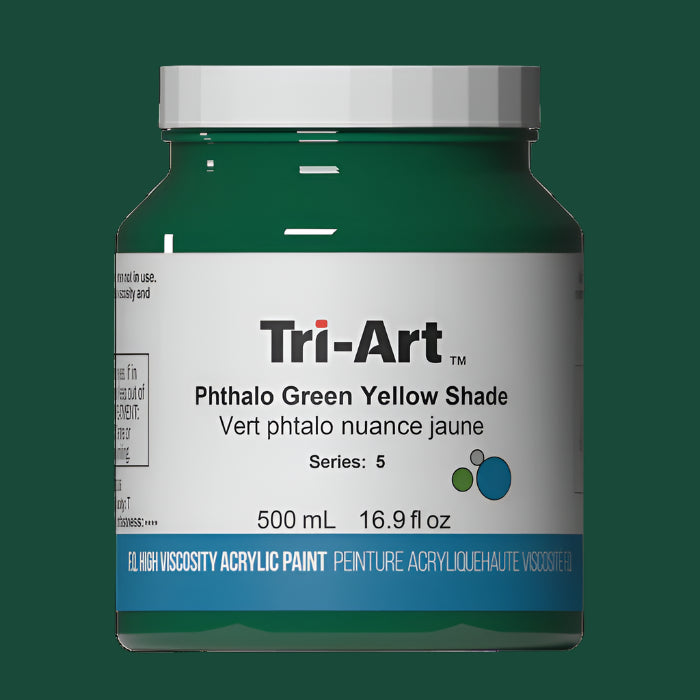 Tri-Art Phthalo Green Yellow Shade 500mL Jar