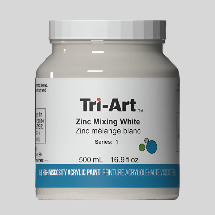 Tri-Art High Viscosity Zinc Mixing White 500ml Jars
