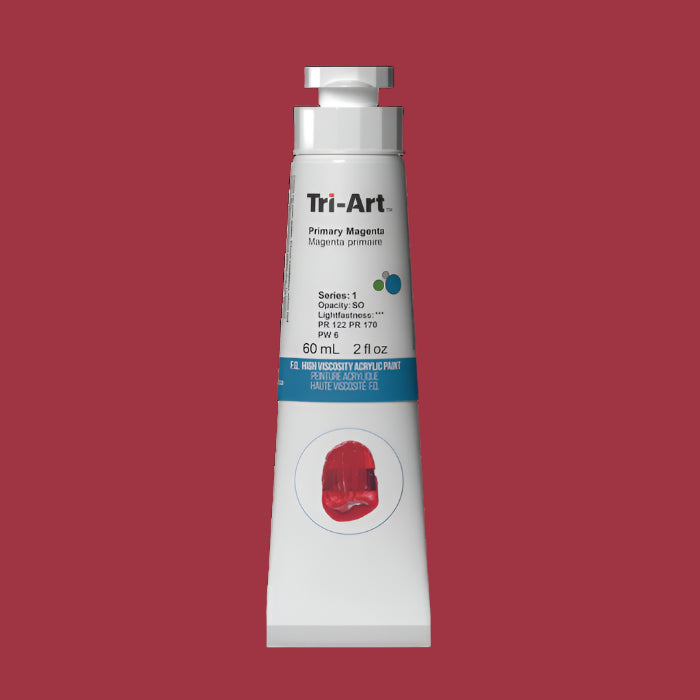 Tri-Art High Viscosity Primary Magenta Acrylic 60mL tubes series 6