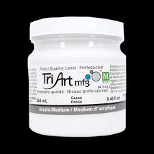 Tri-Art Acrylic Mediums, Gesso, 500mL