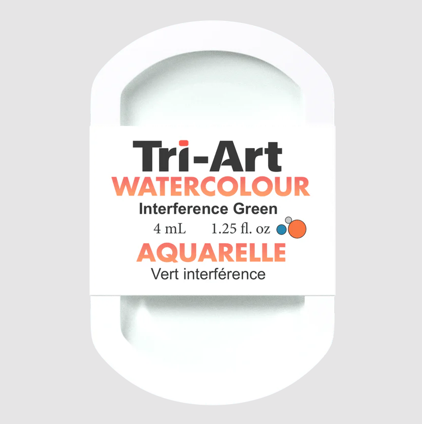 Tri-Art Watercolour 4mL Pan, Interference Green (Series 2)