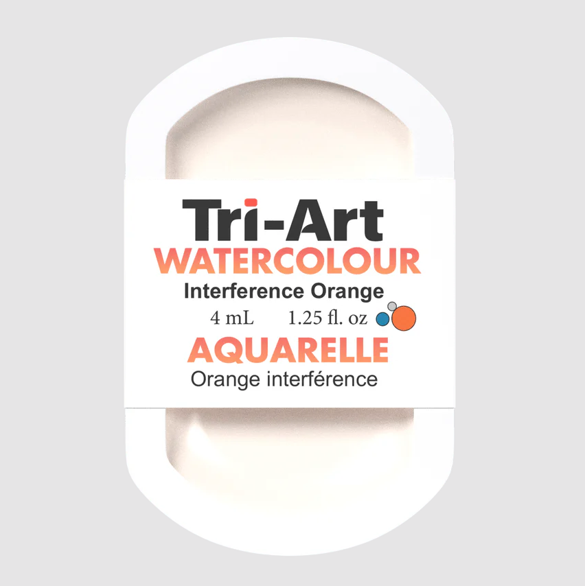 Tri-Art Watercolour 4mL Pan, Interference Orange (Series 1)