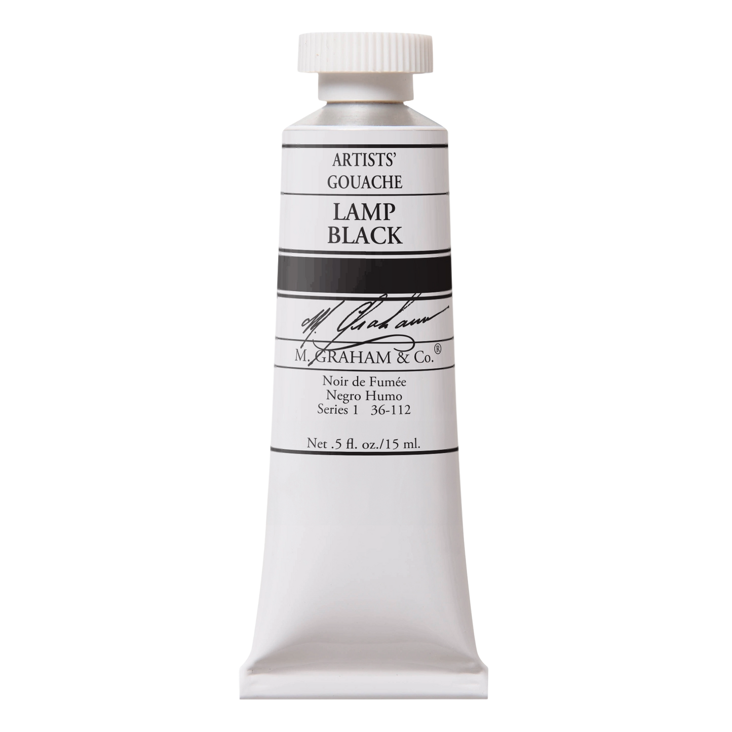 M. GRAHAM Artists' Gouache Lamp Black (15ml)