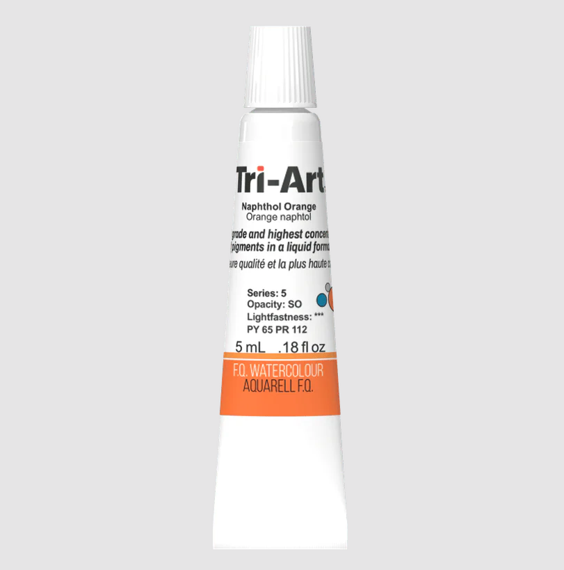 Tri-Art Watercolour 5ml Tube, Naphthol Orange (Series 2)