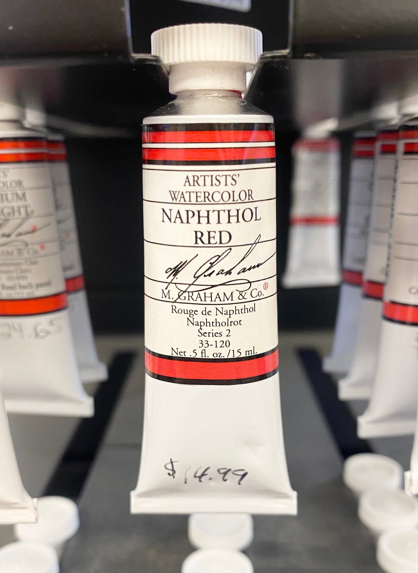 M. Graham Naphthol Red 0.5 oz (15 ml) Artists' Watercolor