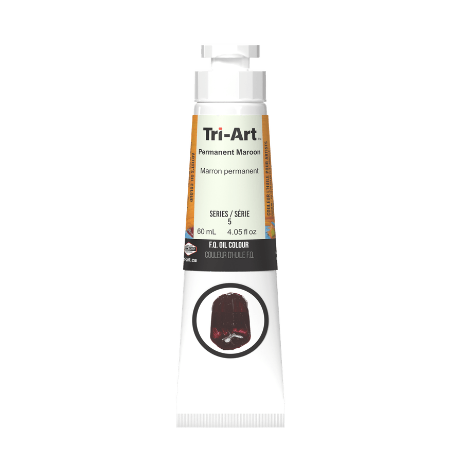 Tri-Art Oil Colours - Permanent Maroon