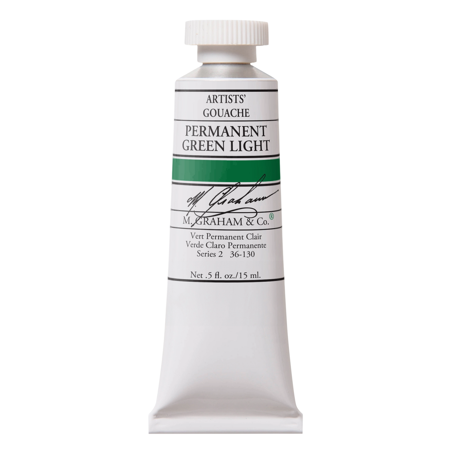 M. GRAHAM Artists' Gouache Permanent Green Light (15ml)
