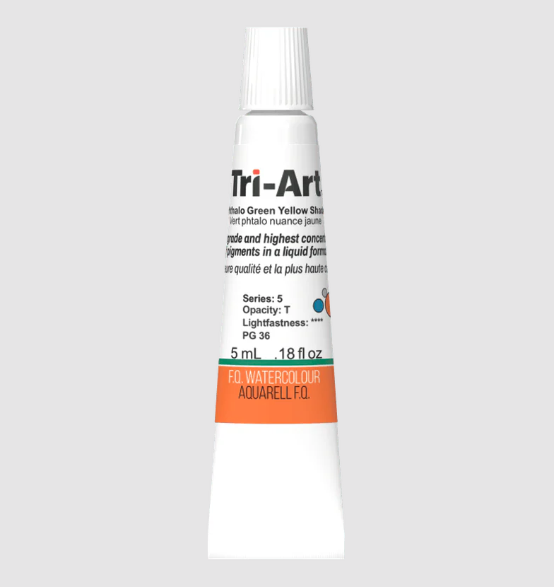 Tri-Art Watercolour 5ml Tube, Phthalo Green Yellow Shade (Series 2)