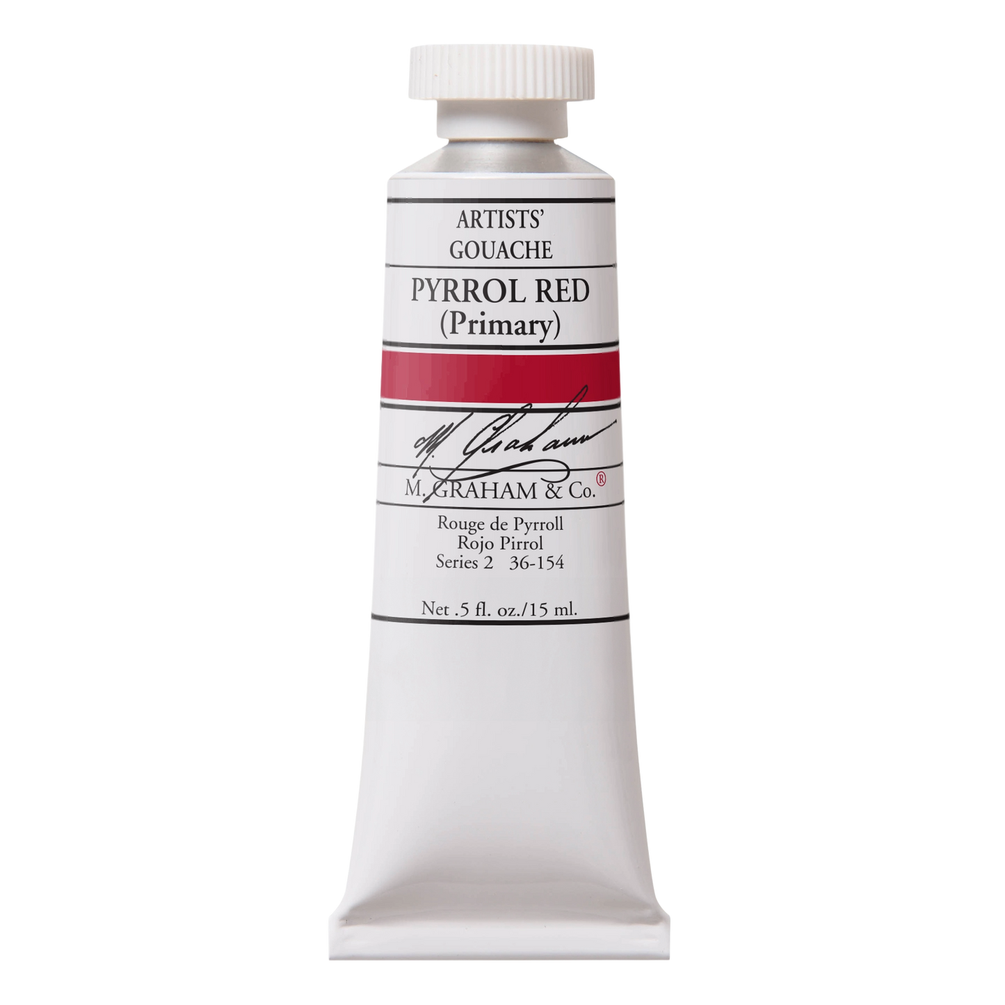 M. GRAHAM Artists' Gouache Pyrrol Red (15ml)