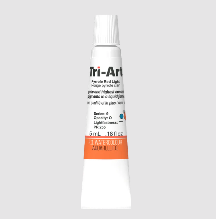 Tri-Art Watercolour 5ml Tube, Pyrrole Red Light (Series 3)